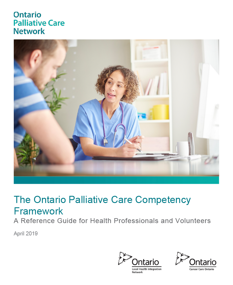 The Ontario Palliative Care Competency Framework cover 